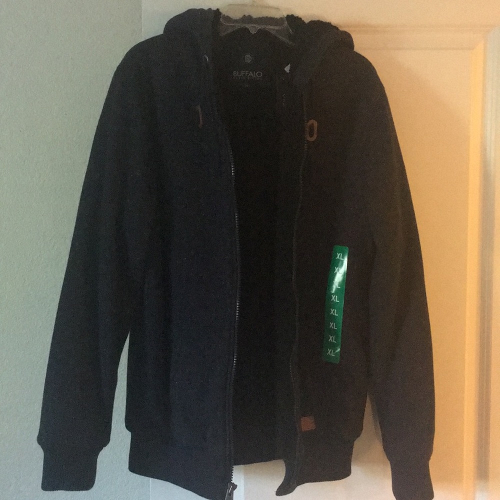 Navy fleece hoodie